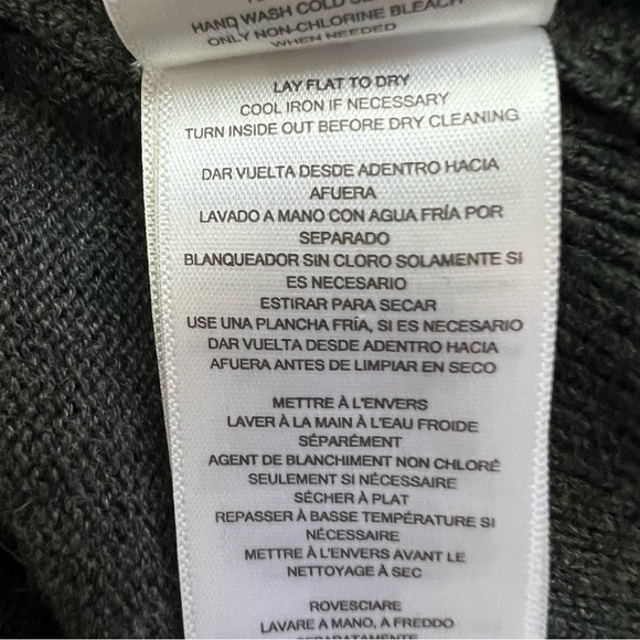 MICHAEL Michael KORS Women’s Sweater Dress Medium Gray Gothic Stud Embellishment - Picture 16 of 16